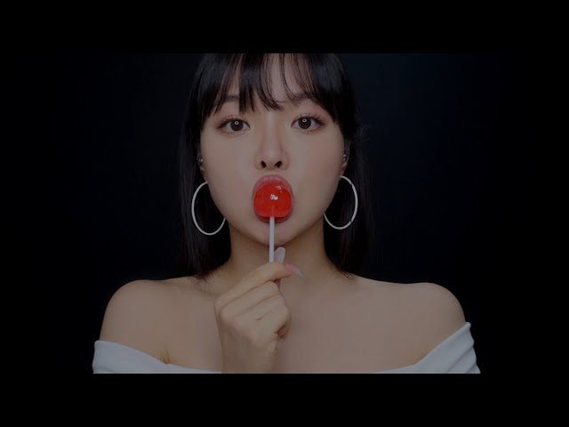 ASMR Gourmet Lollipop Eating Mouth Sounds (+Upclose)