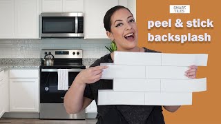 DIY PEEL & STICK BACKSPLASH!! FT. THE SMART TILES