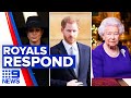 Royal family responds to Harry and Meghan’s interview | 9 News Australia