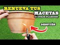 APLICA CALOR a tus MACETAS, quedarán como NUEVAS (todo tipo de plásticos)