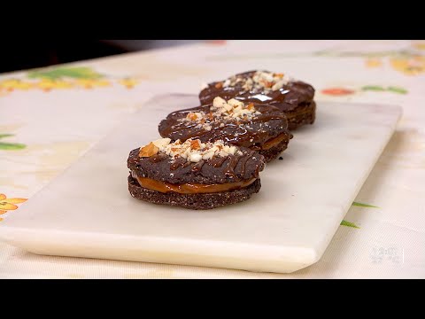 Alfajorcitos de avena y chocolate sin azúcar