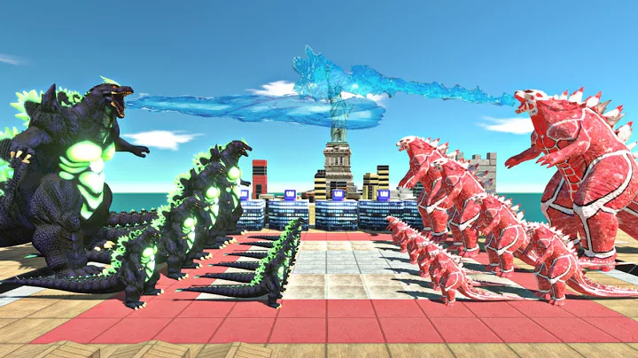 Power Level Super Godzilla VS Godzilla Colossal Titan Comparison - Animal Revolt Battle Simulator