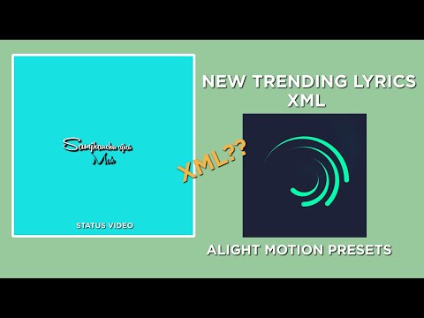 Alight motion new trending lyrics XML Presets for your clean edit Thank you for3.5k subscribers