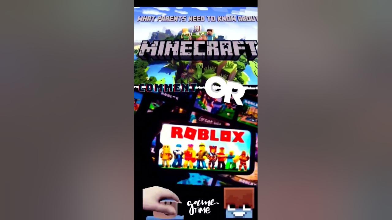 Minecraft OR Roblox? #shorts #trending #games #minecraft #or #roblox #viral  #question #shortsfeed 