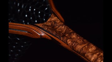 My 2 Latest Custom Built Fly Fishing Nets -Follow the build Curly Koa, Wenge, Rosewood burl 2021