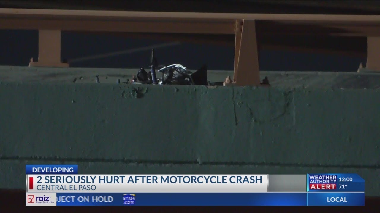 2 seriously injured after motorcycle crash in Central El Paso - YouTube
