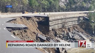 NCDOT working to repair roads damaged by Helene