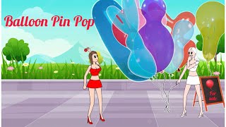 Balloon Pin Pop. Animation