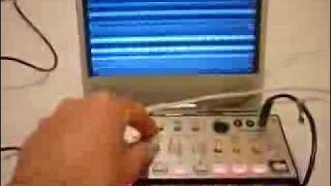 Korg Volca Bass as video synth (test)