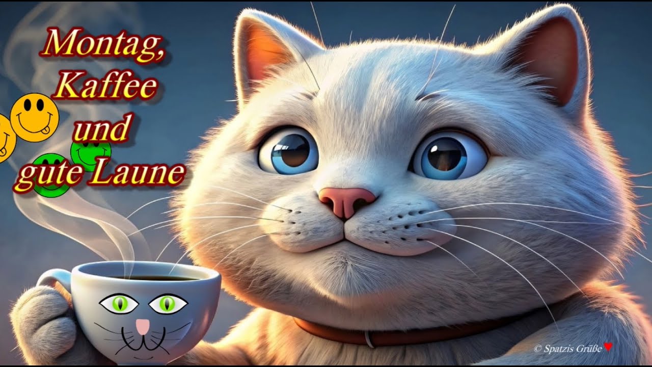 Gute Morgen ☕ Kaffee und gute Laune für einen schönen Montag ? liebe Grüße zum Wochenstart ? ...