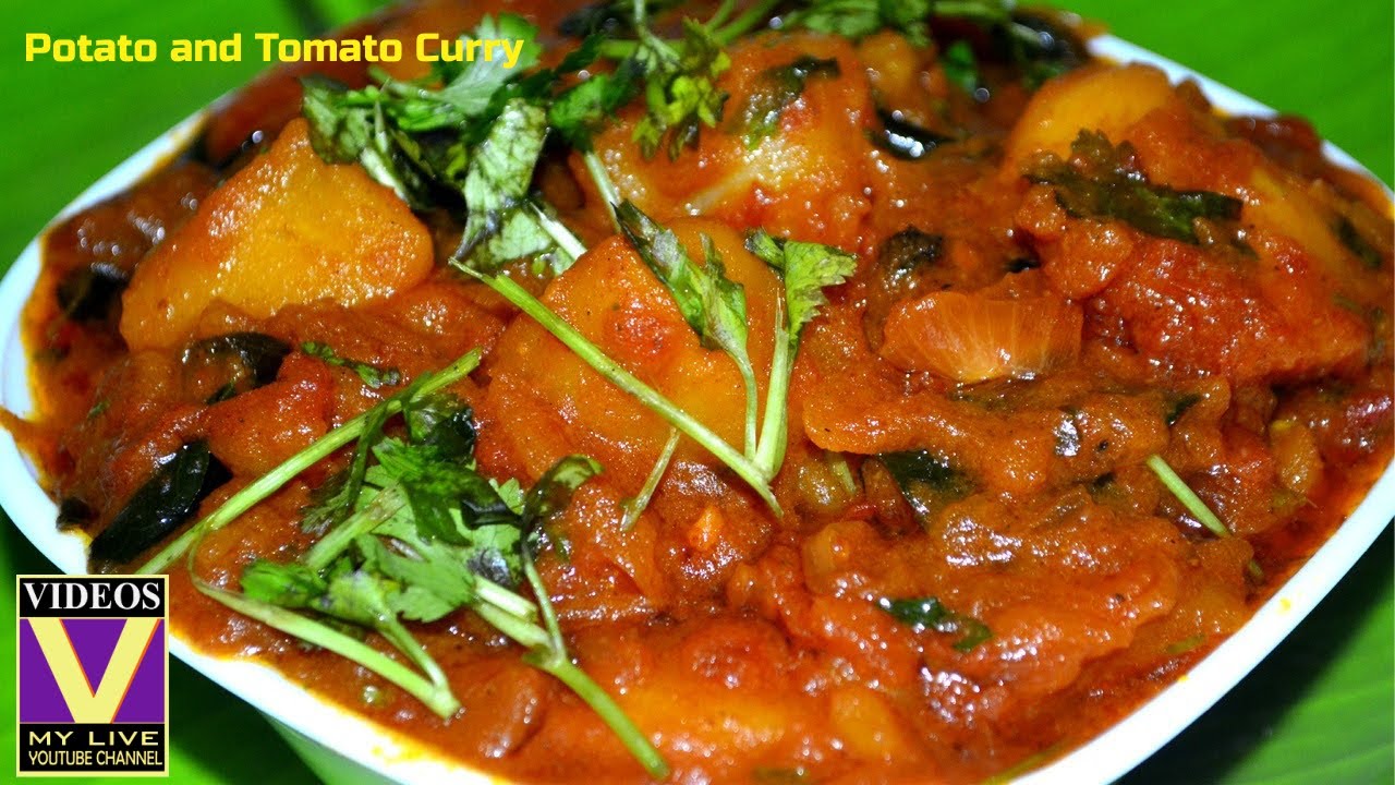 Potato Tomato Fry Recipe Malayalam