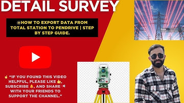 How to Export Data from Total Station to Pendrive | Step by Step Guide.