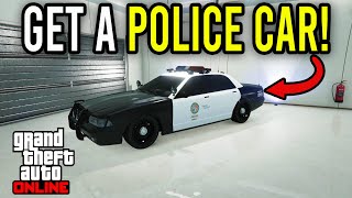 How To Get A COP CAR In GTA 5 Online (How To Store Police Cars In Your Garage)