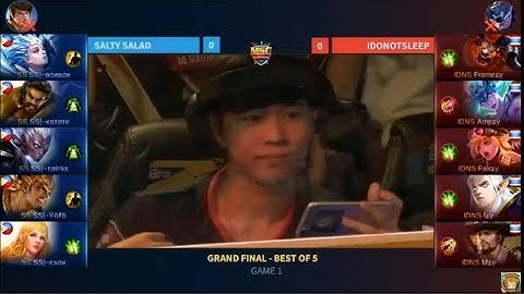 Salty Salad vs I Do Not Sleep Match 1 MSC Grand Final  Mobile Legends