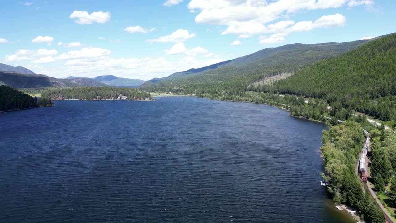Aerial View for Moyie Lake BC Canada June 11,2024