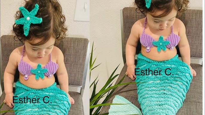 DIY. DISFRAZ LA SIRENITA (Princesa ARIEL 👸) para niñas paso a paso.Little  Mermaid costume for girls 