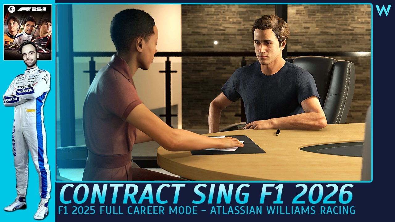 Season Recap and Contract Sign F1 26 | F1 25 Driver Career Mode - Atlassian Williams Racing FW47