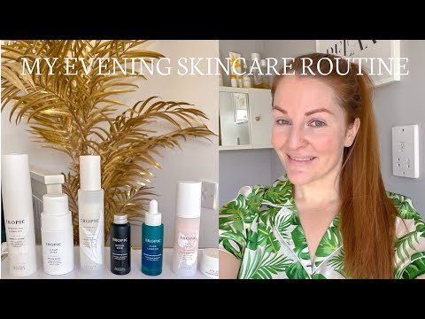 MY EVENING SKINCARE ROUTINE | New Tropic Skincare Products June 2022 | Charlotte Jordan