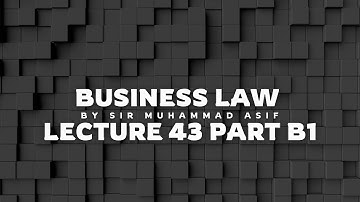 Blaw Lectures By sir Muhammad Asif || Lecture 43 PART B1    || Free Lectures || Blaw portion