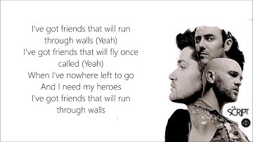 The Script - Run Through Walls | Lyrics on Screen