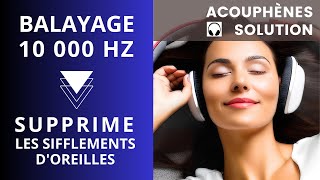 Acouphènes solution Balayage 10 000 Hz Supprime les sifflements d'oreilles Bruit blanc Tinnitus