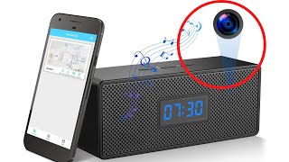 LIERONT HD 1080P WiFi Hidden Camera Clock Bluetooth Speaker Spy Camera screenshot 5