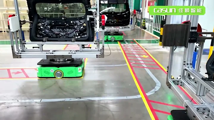 CASUN AGV   Automotive Industry   Toyota Motor Project   C2 Series Latent Traction AGV