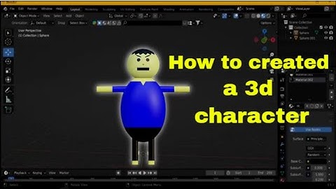 how to created a 3d cherecter - cartoon network bangla. #bappi #shorts #blender