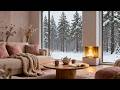 Winter Cabin Ambience ❄️ Soft Piano &amp; Fireplace Sounds for Deep Sleep and Relaxation