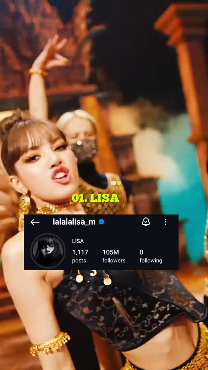 Most followed BLACKPINK member on Instagram #jisoo #jennie #lisa #rosé #blackpink #shorts