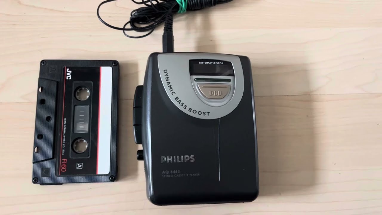 Philips AQ 6463 retro stereo cassette player walkman tape compact