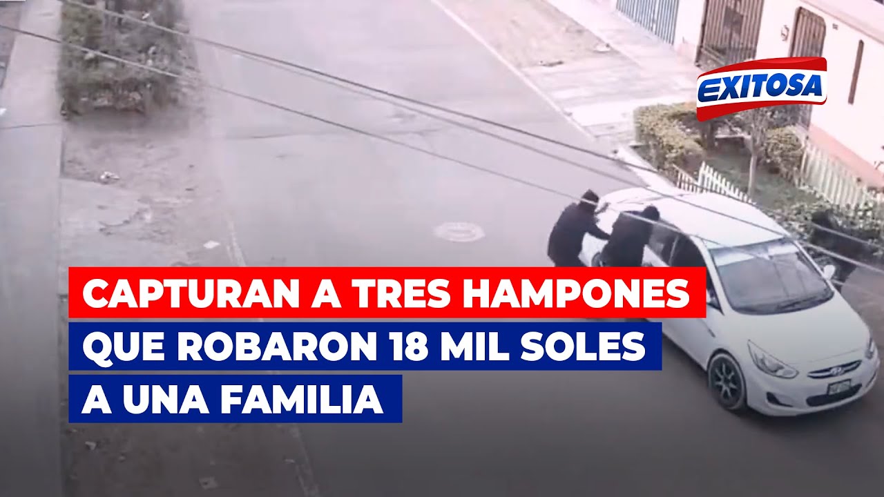 🔴🔵Comas: PNP captura a tres hampones que robaron 18 mil soles a una ...