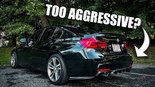 GIVING MY BMW F30 A SUPER AGGRESSIVE REAR END WITH THESE SICK CARBON MODS!