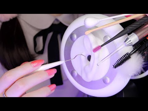 8D ASMR 脳内で動く深い耳かき / Deep Ear Cleaning Penetrates the Brain