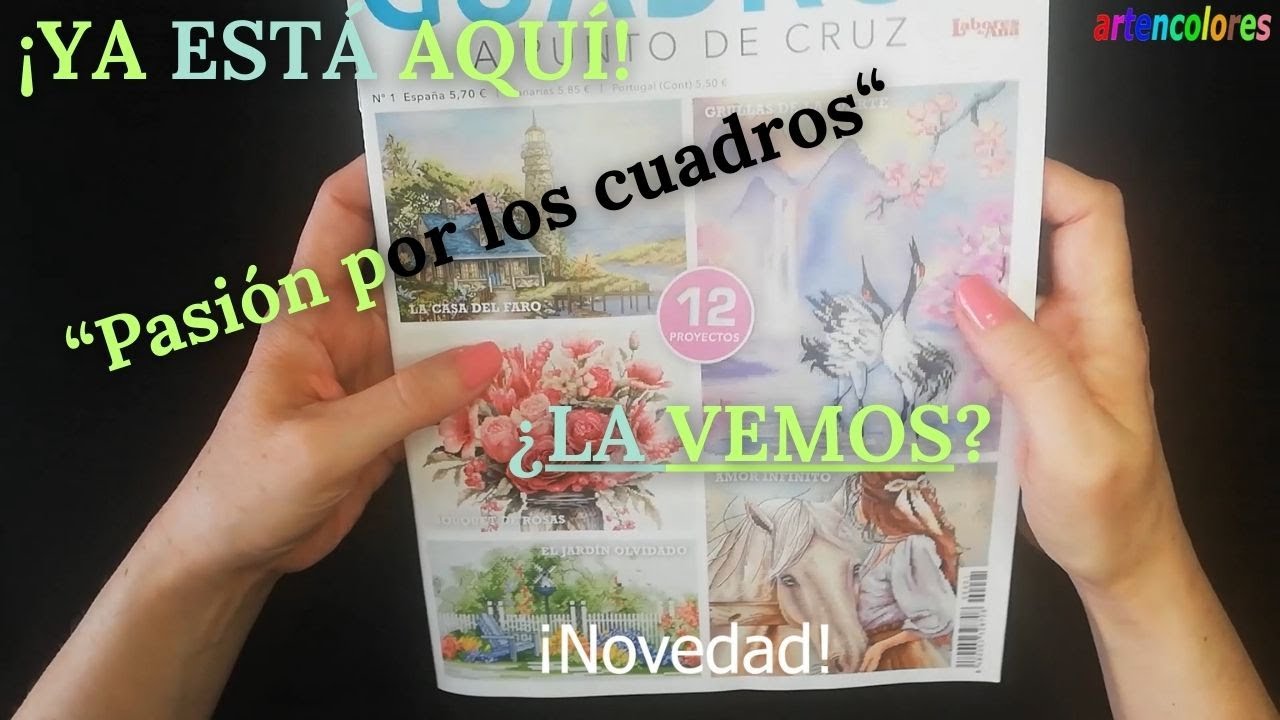 ¡NOVEDAD! PASIÓN POR LOS CUADROS A PUNTO DE CRUZ #laboresdeana #crosstitch