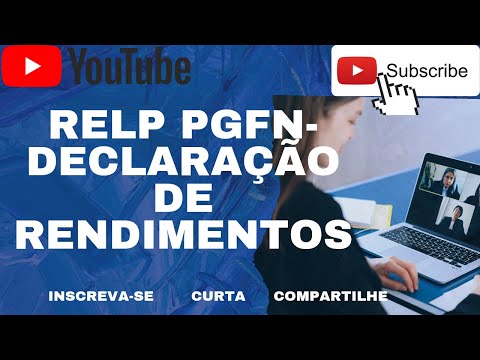 RELP PGFN-Declaração de Rendimentos.