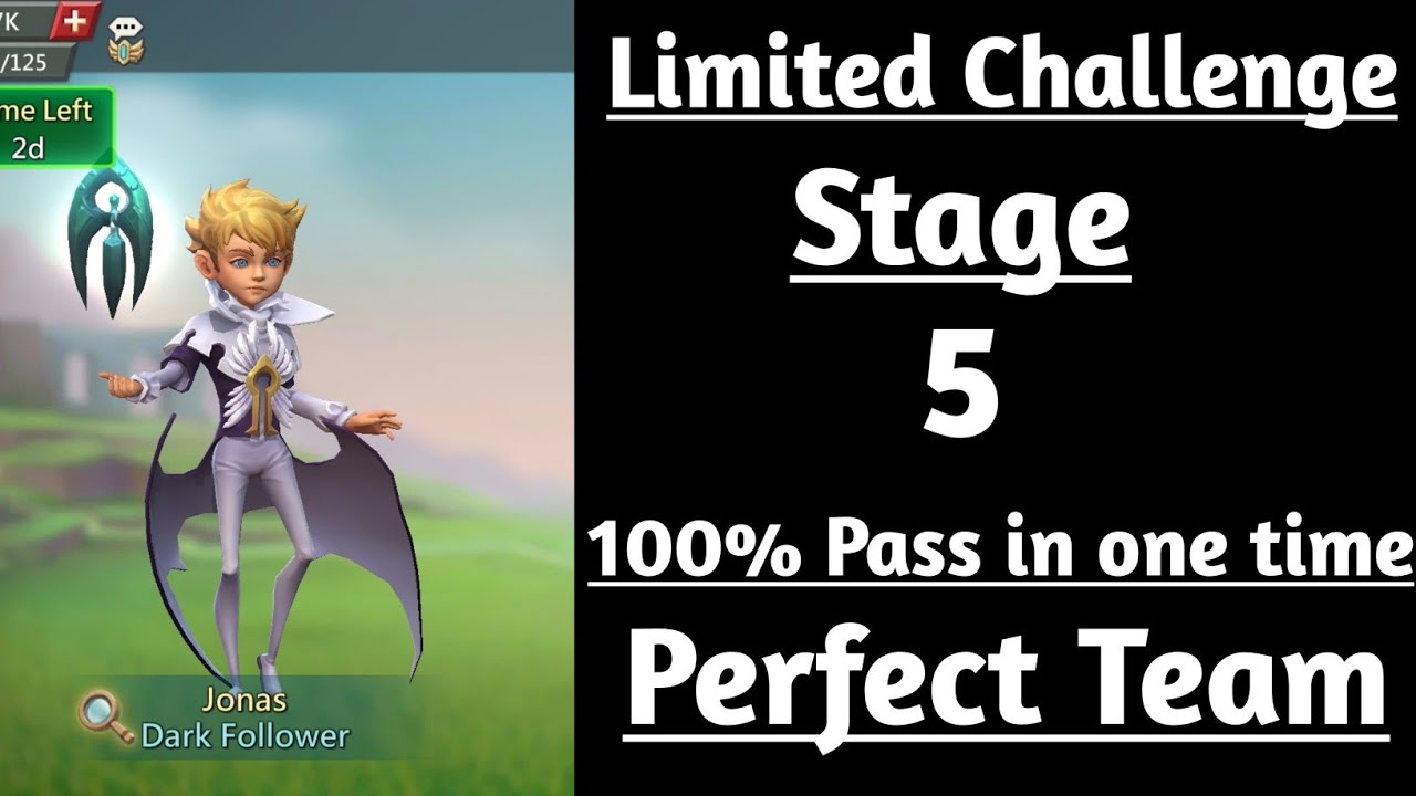 Lords Mobile limited challenge darkness calls stage 5|Dark follower limited challenge stage 5