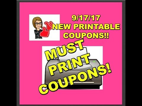 9/17/17 NEW MUST PRINT COUPONS!  🔥 🔥 🔥