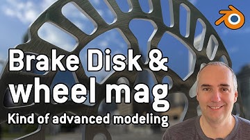 Disk brake and wheel mag in Blender. Kind of advanced modeling.