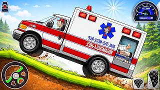 Hill Climb Racing - Offroad Rescue Ambulance VAN Driving Game 3D | Android Gameplay screenshot 4