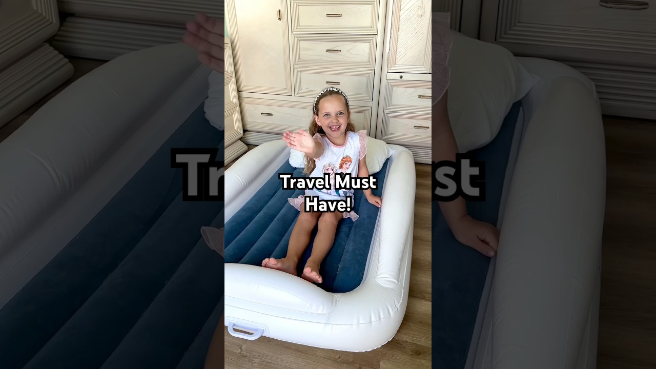 Портативная дорожная кровать | Лайфхак для мам в поездках! 🚗 