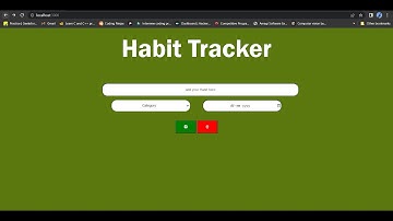 Habit-Tracker project | NodeJS, ejs, HTML ,CSS & MongoDB | SKILL TEST