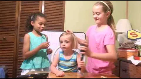 Britta & Olivia's Queen Show- 2 year-old hairstyle