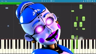 Video thumbnail of "Ballora Song - Dance To Forget - FNAF SL - TryHardNinja - Piano Cover / Tutorial"