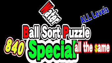 Ball Sort Puzzle Special Level after Level 840 / Lock Ball and Key Ball and Question Mark Ball
