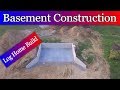 Log Home Build   Episode #1 - Basement Construction