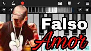 FALSO AMOR❤ - (PIANO SOLO) TUTORIAL🎹 screenshot 2