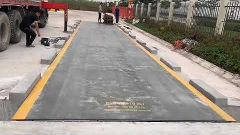 Lắp đặt trạm cân ô tô điện tử 100 tấn tại Hưng Yên