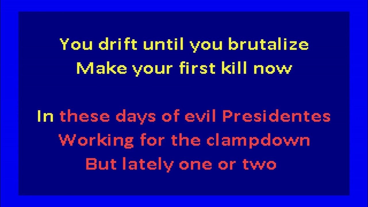 Clash - Clampdown (karaoke) Clash - Clampdown (karaoke)