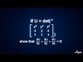 If u = determinant | x^2 y^2 z^2 | show that ux + uy+,uz =0